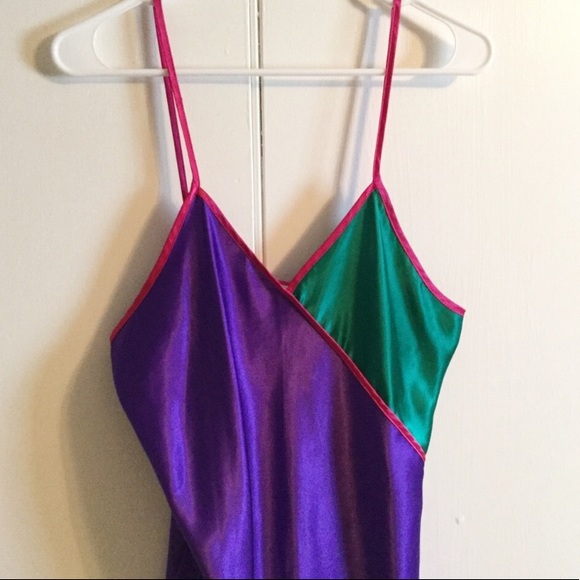Vintage Colorful Slip Dress - Picture 2 of 6